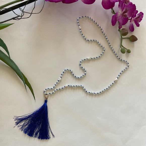 Jewelry - Long Bead & Tassel Necklace